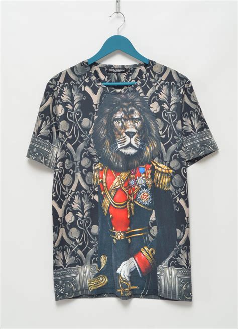 dolce gabbana lion t shirt